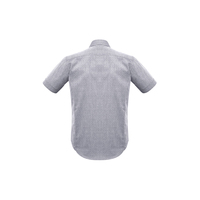 Mens Trend Short Sleeve Shirt Silver XSmall