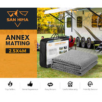 San Hima 4M X 2.5M Annex Matting Floor Mats Mesh Caravan Park Camping Picnic