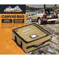 SAN HIMA Tough Canvas Bag Camping Storage Bag Weather Resistant 4WD
