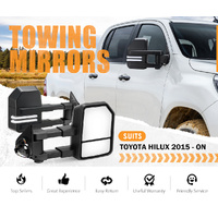 SAN HIMA Extendable Towing Mirrors for Toyota Hilux 2015-ON