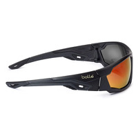 Bolle Safety Mercuro Polarised Safety Glasses Black frame with red flash mirror lens