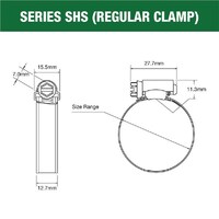 Tridon 14-27mm Solid Band Clamp SHS010P