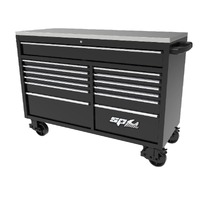 SP Tools USA Sumo Series Roller Cabinet Tool Kit 59" Metric/Sae 465 Piece Black/Chrome Handles SP50805