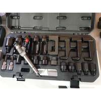 21pc seized injector removal and dismantling set for mercedes, fiat, bt50, ford