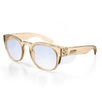 SafeStyle Cruisers Champagne Frame Blue Light Blocking Lens Safety Glasses