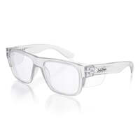SafeStyle Fusions Clear Frame Clear Lens Safety Glasses