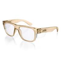 SafeStyle Fusions Champagne Frame Clear Lens Safety Glasses