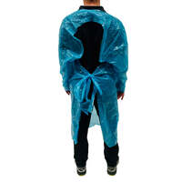 Thumb loop apron - blue