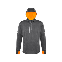 Mens Pace Hoodie Grey/Fluoro Orange 5XL