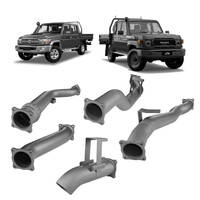 Redback Extreme Duty 4" Turbo Back Exhaust with Resonator for Toyota Landcruiser 79 Series Dual Cab (2012 - 2023)