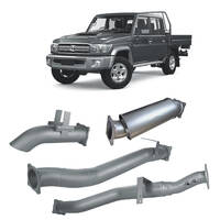 Redback Extreme Duty 4" DPF Back Exhaust for Toyota Landcruiser 79 Series Dual Cab