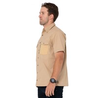 Pressure Short Sleeve Shirt Colour Khaki Size M