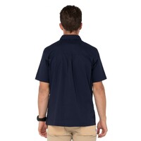 Grindstones Short Sleeve Shirt Colour Navy Blue Size S