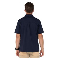 Grindstones Short Sleeve Shirt Colour Navy Blue Size M