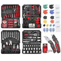 Masterspec 1240pcs tool box trolley tool set diy hand tool set w/2 utility knife