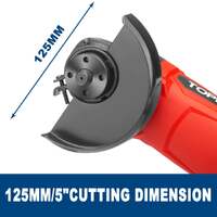 Topex 1200w angle grinder heavy duty 125mm 5" angle grinder w/ cutting disc