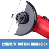 Topex heavy duty 900w 125mm 5inch angle grinder with side handle protection switch
