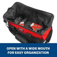 Topex 16-inch tool bag multi-pocket tool organizer with adjustable shoulder strap