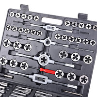 TOPEX 118-Piece Metric Tap and Die set Screw Thread Drill Repair Kit M2-M18