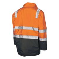 TRU Workwear Quilted Rain Jacket with Reflective Tape