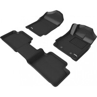 3D Kagu Rubber Mats for mat for Mazda BT50 Freestyle Cab 2012-2020 Front & Rear Colour Black