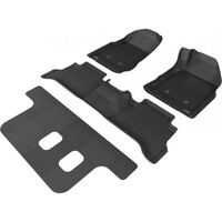 3D Kagu Rubber Mats for Holden Colorado 7 Wagon 2015-2017 3-Row Set