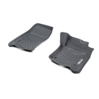 3D Maxtrac Rubber Mats for Toyota Land cruiser 79 Series Single Cab 1998-2016-Front Pair Maxtrac RUBBER Colour Black