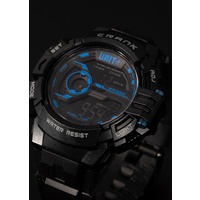 Unit Mens Watch Crank Black Blue OSFM Black