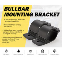 LIGHTFOX Pair 2" Bullbar Mounting Bracket Clamp 49mm 54mm for Work Light Bar