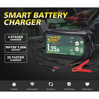 Battery Tender Smart Battery Charger 1.25A 6V/12V Trickle Automatic SLA AGM Car Truck