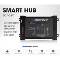ATEM POWER DC to DC Dual Battery System Smart Hub Universal Fitment Dual Voltage Meters