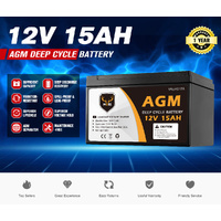 15AH 12V AGM Battery Deep Cycle
