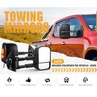 SAN HIMA Pair Extendable Towing Mirrors for Holden Colorado RG MY2013-MY2020