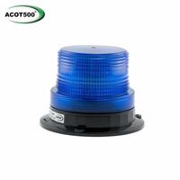 Small 4 LED Beacon Amber Hardwire 12-24V