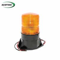 Tall LED Beacon Amber Hardwire 12-24V