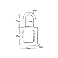 Volt Padlock 38mm - 6mm Steel Shank