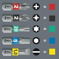 Wera 30 Piece Stainless Steel Bit-Check Set WER071109