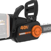 WORX NITRO 40V (2x 20V) Brushless 40cm/16" Chainsaw Kit with 2x 20V 2ah Batteries + Dual Port Charger WG385E.B