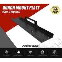 FIERYRED Universal Steel Winch Mount Mounting Plate Cradle 9000lbs-14500lbs Truck
