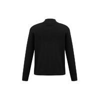 Mens 80/20 Wool-Rich Pullover Black Small