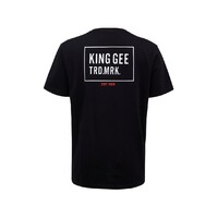 KingGee Mens T Shirt Short Sleeve Colour Black Size XS