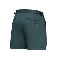 KingGee Mens Drill Utility Shorts Colour Green Size 77R