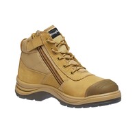 KingGee Mens Tradie Puncture Resistant Zip Boot Size AU/UK 7 (US 8) Colour Wheat