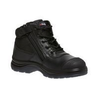 KingGee Mens Tradie Puncture Resistant Zip Boot Size AU/UK 7 (US 8) Colour Black