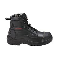 KingGee Mens Phoenix 6Z Side Zip Boot Size AU/UK 7 (US 8) Colour Black