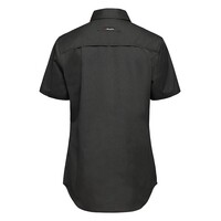 KingGee Womens Workcool 2 Shirt Short Sleeve  Colour Charcoal Size 8