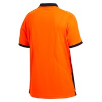 KingGee Mens Workcool Spliced Polo Short Sleeve  Colour Orange/Navy Size S