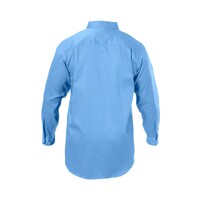 Hard Yakka Foundations Cotton Drill Long Sleeve Shirt Colour Blue Medit Size S