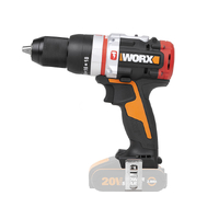 WORX 20V Cordless Brushless 60Nm Active Hammer Drill Skin (POWERSHARE Battery & Charger no incl.) - WX354.9