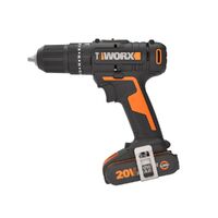 WORX 20V Cordless 13mm Hammer Drill with 2x POWERSHARE Batteries & Charger - WX370.1